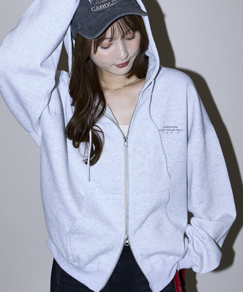 PUBLUX（パブリュクス）の「PUBLUX/パブリュクス LOVE POP STUDIO GRAPHIC SWEAT ZIP PARKA/グラフィック スウェット ジップ パーカー　限定展開（パーカー・メンズ・ブラウン/ライトグレー/ネイビー/チャコールグレー・MEDIUM/SMALL/LARGE）」の17枚目の写真