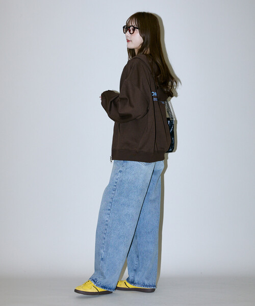 PUBLUX（パブリュクス）の「PUBLUX/パブリュクス LOVE POP STUDIO GRAPHIC SWEAT ZIP PARKA/グラフィック スウェット ジップ パーカー　限定展開（パーカー・メンズ・ブラウン/ライトグレー/ネイビー/チャコールグレー・MEDIUM/SMALL/LARGE）」の15枚目の写真