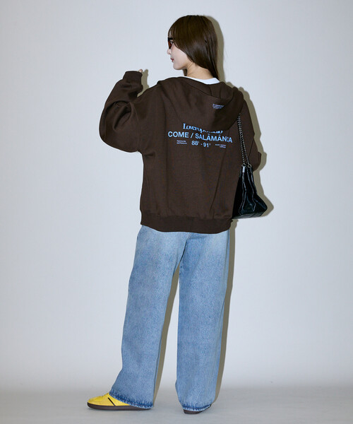 PUBLUX（パブリュクス）の「PUBLUX/パブリュクス LOVE POP STUDIO GRAPHIC SWEAT ZIP PARKA/グラフィック スウェット ジップ パーカー　限定展開（パーカー・メンズ・ブラウン/ライトグレー/ネイビー/チャコールグレー・MEDIUM/SMALL/LARGE）」の16枚目の写真