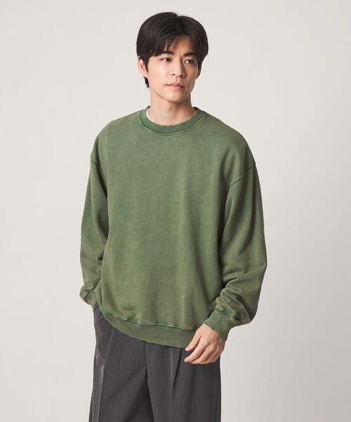 SCREEN STARS（スクリーンスターズ）の「【別注】＜SCREEN STARS＞AGED フェード クルーネック 長袖 スウェット（スウェット・メンズ・ブラック/ケリーグリーン/レッド・M/L）」の3枚目の写真