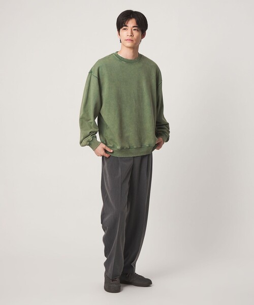 SCREEN STARS（スクリーンスターズ）の「【別注】＜SCREEN STARS＞AGED フェード クルーネック 長袖 スウェット（スウェット・メンズ・ブラック/ケリーグリーン/レッド・M/L）」の5枚目の写真