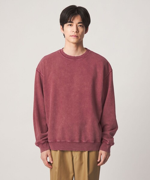 SCREEN STARS（スクリーンスターズ）の「【別注】＜SCREEN STARS＞AGED フェード クルーネック 長袖 スウェット（スウェット・メンズ・ブラック/ケリーグリーン/レッド・M/L）」の6枚目の写真