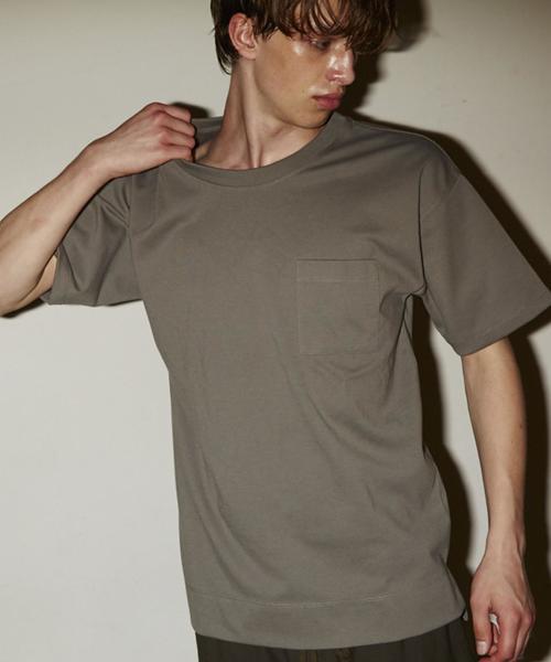 MONKEY TIME(モンキータイム)の「<monkey time> ∴ TC ボンディング 1ポケット ハーフスリーブ Tシャツ◆(Tシャツ/カットソー・メンズ・ホワイト/ブラック/グレー/オリーブ/ダークグレー/ベージュ・LARGE/X-LARGE/MEDIUM/SMALL)」の6枚目の写真
