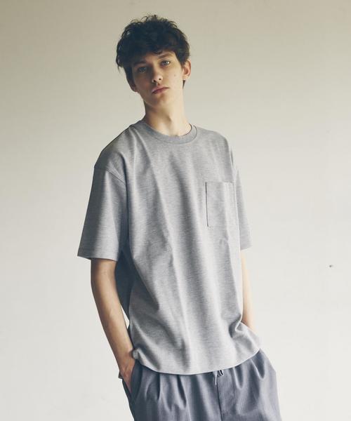 MONKEY TIME(モンキータイム)の「<monkey time> ∴ TC ボンディング 1ポケット ハーフスリーブ Tシャツ◆(Tシャツ/カットソー・メンズ・ホワイト/ブラック/グレー/オリーブ/ダークグレー/ベージュ・LARGE/X-LARGE/MEDIUM/SMALL)」の4枚目の写真