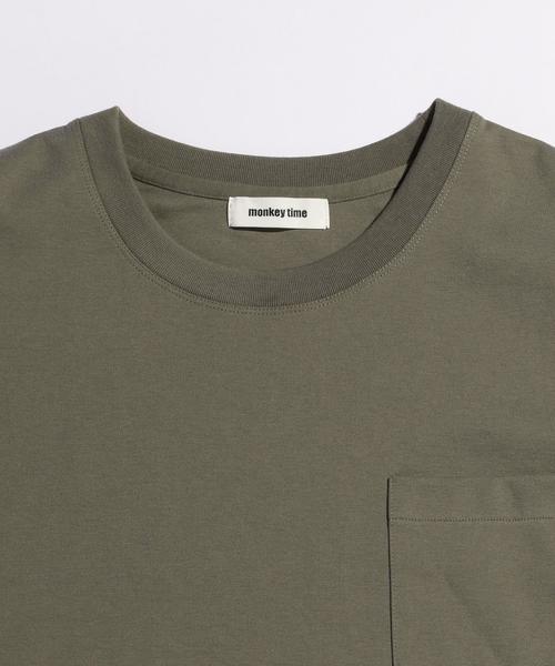 MONKEY TIME(モンキータイム)の「<monkey time> ∴ TC ボンディング 1ポケット ハーフスリーブ Tシャツ◆(Tシャツ/カットソー・メンズ・ホワイト/ブラック/グレー/オリーブ/ダークグレー/ベージュ・LARGE/X-LARGE/MEDIUM/SMALL)」の19枚目の写真