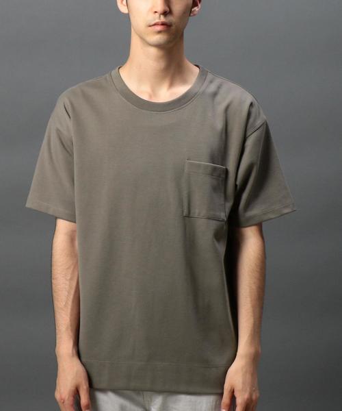 MONKEY TIME(モンキータイム)の「<monkey time> ∴ TC ボンディング 1ポケット ハーフスリーブ Tシャツ◆(Tシャツ/カットソー・メンズ・ホワイト/ブラック/グレー/オリーブ/ダークグレー/ベージュ・LARGE/X-LARGE/MEDIUM/SMALL)」の12枚目の写真