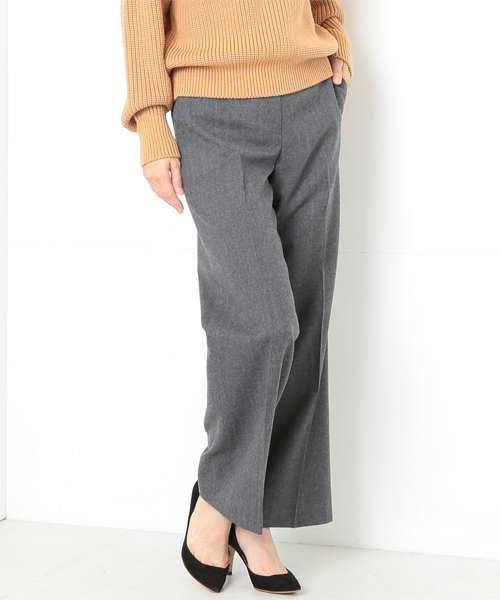 Demi Luxe Beams デミルクス ビームス の Demi Luxe Beams フラノセミワイドパンツ その他パンツ Wear Demi Luxe Beams デミルクス ビームス の Demi Luxe Beams フラノセミワイドパンツ その他パンツ Wear