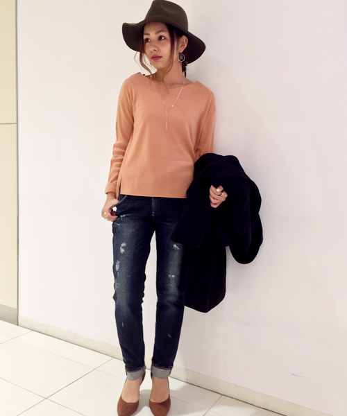 laboratory work（ラボラトリーワーク）の「ネックレス付きバルフィースムースプルオーバー（Tシャツ/カットソー・レディース・パープル/ピンク/ボルドー・MEDIUM）」の16枚目の写真