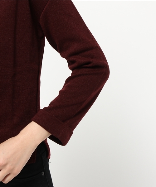 laboratory work（ラボラトリーワーク）の「ネックレス付きバルフィースムースプルオーバー（Tシャツ/カットソー・レディース・パープル/ピンク/ボルドー・MEDIUM）」の8枚目の写真