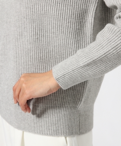 GLOBAL WORK(グローバルワーク)の「7ゲージ2WAYバックリボンプルオーバー/740908(ニット/セーター・レディース・ネイビー/ベージュ/グリーン系その他/ライトグレー・LARGE/MEDIUM)」の19枚目の写真