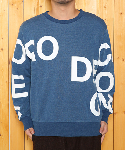 RODEO CROWNS WIDE BOWL（ロデオクラウンズワイドボウル）の「メンズ ランダムLOGO スウェット（Tシャツ/カットソー・メンズ・ブルー/トップグレー/ブラック・LARGE/MEDIUM/X-LARGE）」の3枚目の写真