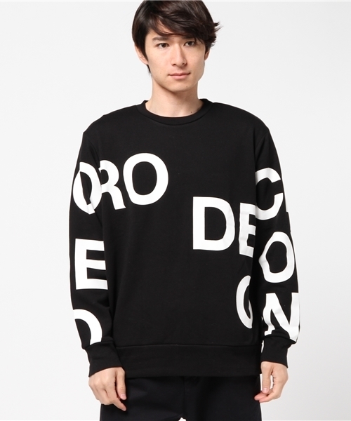 RODEO CROWNS WIDE BOWL（ロデオクラウンズワイドボウル）の「メンズ ランダムLOGO スウェット（Tシャツ/カットソー・メンズ・ブルー/トップグレー/ブラック・LARGE/MEDIUM/X-LARGE）」の11枚目の写真