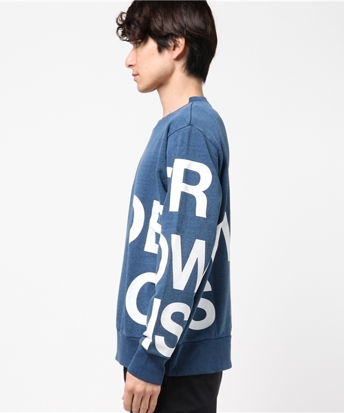 RODEO CROWNS WIDE BOWL（ロデオクラウンズワイドボウル）の「メンズ ランダムLOGO スウェット（Tシャツ/カットソー・メンズ・ブルー/トップグレー/ブラック・LARGE/MEDIUM/X-LARGE）」の7枚目の写真