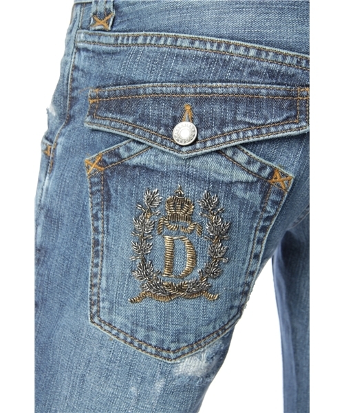 ESTNATION（エストネーション）の「DOLCE&GABBANA 刺繍デストロイデニム（デニムパンツ・メンズ・インディゴブルー・44/48/52）」の8枚目の写真