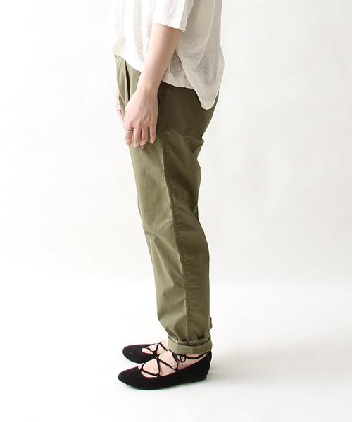 coen（コーエン）の「ストレッチチノパンツ（チノパンツ・レディース・ベージュ/オリーブ/ネイビー/ピンク・LARGE/MEDIUM/SMALL）」の14枚目の写真