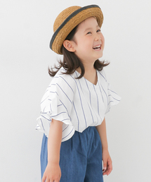 URBAN RESEARCH DOORS | ストライプフレアスリーブ(KIDS)(Tシャツ/カットソー)