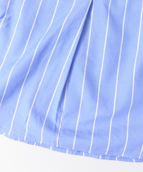 URBAN RESEARCH DOORS（アーバンリサーチドアーズ）の「ストライプフレアスリーブ(KIDS)（Tシャツ/カットソー・キッズ・ホワイト/ブルー・135/105/120）」の10枚目の写真