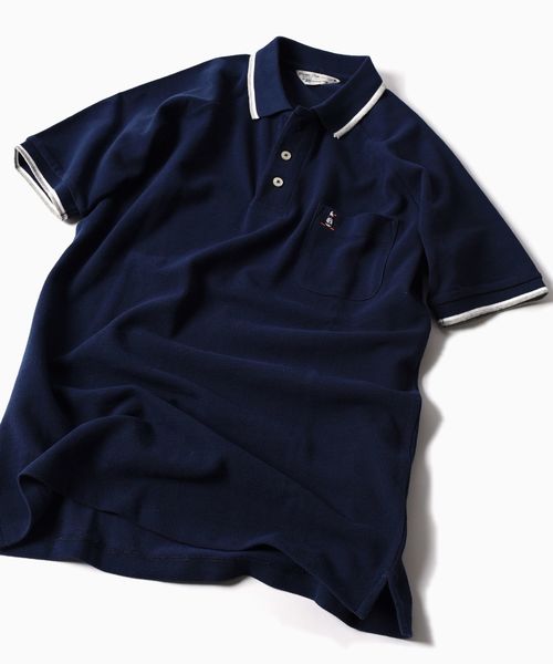 新品タグ付き　Munsingwear ネイビー ポロシャツ ハイネック　Ｌ 新品タグ付き Munsingwear ネイビー ポロシャツ ハイネック L