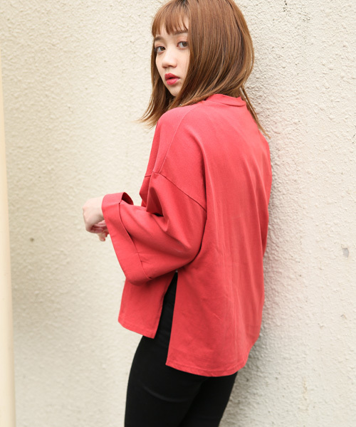 apres jour（アプレジュール）の「カラーサイドスリットトップス【ZOZOTOWN限定アイテム】（Tシャツ/カットソー・レディース・ホワイト/ピンク/イエロー/グリーン/その他・フリー）」の4枚目の写真