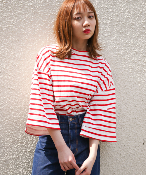 apres jour（アプレジュール）の「カラーサイドスリットトップス【ZOZOTOWN限定アイテム】（Tシャツ/カットソー・レディース・ホワイト/ピンク/イエロー/グリーン/その他・フリー）」の5枚目の写真