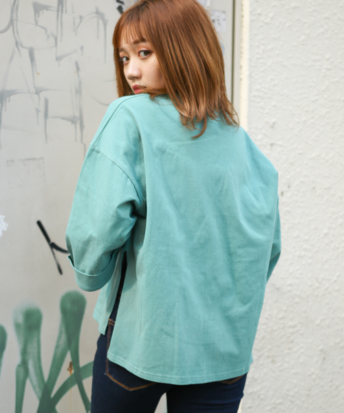 apres jour（アプレジュール）の「カラーサイドスリットトップス【ZOZOTOWN限定アイテム】（Tシャツ/カットソー・レディース・ホワイト/ピンク/イエロー/グリーン/その他・フリー）」の11枚目の写真