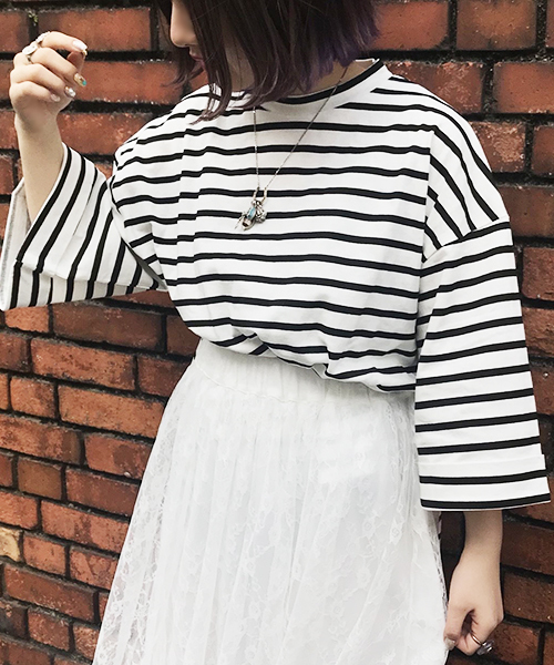 apres jour（アプレジュール）の「カラーサイドスリットトップス【ZOZOTOWN限定アイテム】（Tシャツ/カットソー・レディース・ホワイト/ピンク/イエロー/グリーン/その他・フリー）」の12枚目の写真