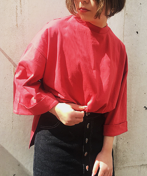 apres jour（アプレジュール）の「カラーサイドスリットトップス【ZOZOTOWN限定アイテム】（Tシャツ/カットソー・レディース・ホワイト/ピンク/イエロー/グリーン/その他・フリー）」の16枚目の写真