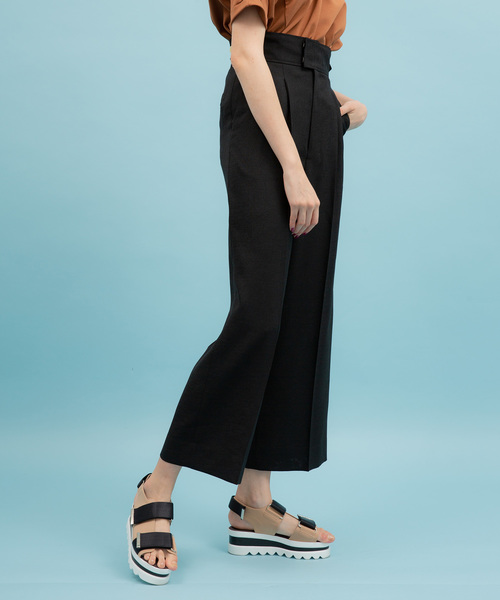 UNITED TOKYO(ユナイテッドトウキョウ)の「リネンライクワイドストレートパンツ(その他パンツ・レディース・ベージュ/グリーン/ネイビー/ブラック・1/2)」の21枚目の写真