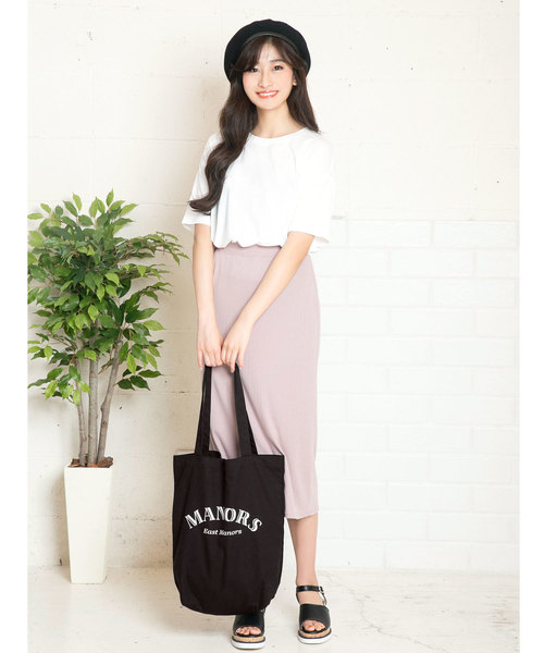 KOBE LETTUCE（コウベレタス）の「A4サイズ対応☆ロゴデザインシンプルキャンバストートバッグ＊レディース/ユニセックス[B1178]神戸レタス（トートバッグ・レディース・ブラック/ホワイト系その他/ブラック系その他/キナリ・FREE）」の12枚目の写真