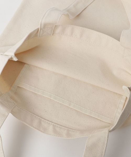 KOBE LETTUCE（コウベレタス）の「A4サイズ対応☆ロゴデザインシンプルキャンバストートバッグ＊レディース/ユニセックス[B1178]神戸レタス（トートバッグ・レディース・ブラック/ホワイト系その他/ブラック系その他/キナリ・FREE）」の7枚目の写真