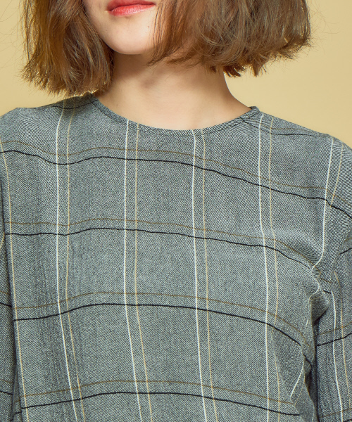 Abahouse Devinette（ドゥヴィネット）の「バックタッククロスワンピース（ワンピース・レディース・ライトグレー/ブラウン/ブラック系その他・フリー）」の7枚目の写真