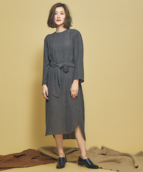 Abahouse Devinette（ドゥヴィネット）の「バックタッククロスワンピース（ワンピース・レディース・ライトグレー/ブラウン/ブラック系その他・フリー）」の14枚目の写真