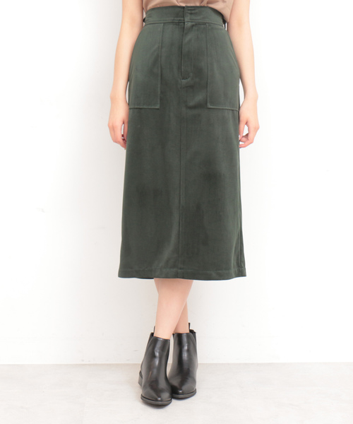 N.（N. Natural Beauty Basic）（エヌエヌナチュラルビューティーベーシック）の「◆起毛カルゼタイトスカート（スカート・レディース・ネイビー/ボルドー/グリーン・MEDIUM）」の17枚目の写真