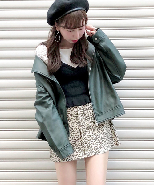 archives（アルシーヴ）の「ニットビスチェ×パワショルTシャツセット（Tシャツ/カットソー・レディース・ブラック/ベージュ/ラベンダー・MEDIUM）」の4枚目の写真