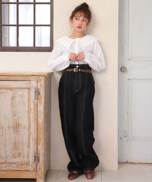 one after another NICE CLAUP（ワンアフターアナザーナイスクラップ）の「襟レースブラウス（シャツ/ブラウス・レディース・ベージュ/オフホワイト/ブラウン系その他・FREE）」の11枚目の写真