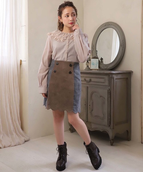 one after another NICE CLAUP（ワンアフターアナザーナイスクラップ）の「襟レースブラウス（シャツ/ブラウス・レディース・ベージュ/オフホワイト/ブラウン系その他・FREE）」の15枚目の写真