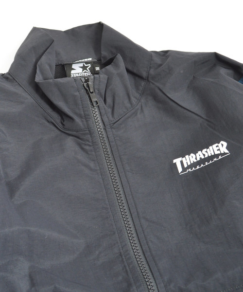 THRASHER（スラッシャー）の「【STARTER BLACK LABEL】ｘTHRASHER/スラッシャー NYLON JACKET（ナイロンジャケット・メンズ・ブラック・M/L/XL）」の12枚目の写真