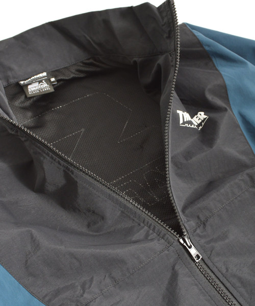 THRASHER（スラッシャー）の「【STARTER BLACK LABEL】ｘTHRASHER/スラッシャー NYLON JACKET（ナイロンジャケット・メンズ・ブラック・M/L/XL）」の2枚目の写真