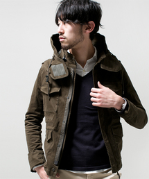 NANO universe | フード脱着ストレッチM-65(ミリタリージャケット)