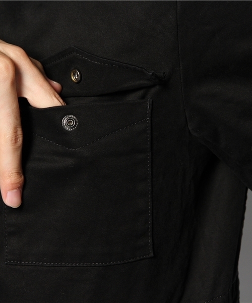 NANO universe(ナノユニバース)の「フード脱着ストレッチM-65(ミリタリージャケット・メンズ・ブラック/ベージュ/オリーブ・SMALL/MEDIUM/LARGE)」の8枚目の写真