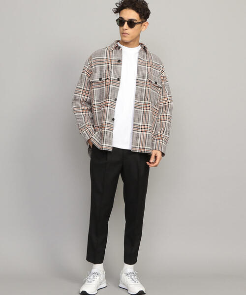 BEAUTY&YOUTH UNITED ARROWS（ビューティーアンドユースユナイテッドアローズ）の「BY トロピカル 1P ワイド テーパード アンクルパンツ（スラックス・メンズ・ブラック/ベージュ/ネイビー・LARGE/MEDIUM/X-LARGE/SMALL）」の6枚目の写真