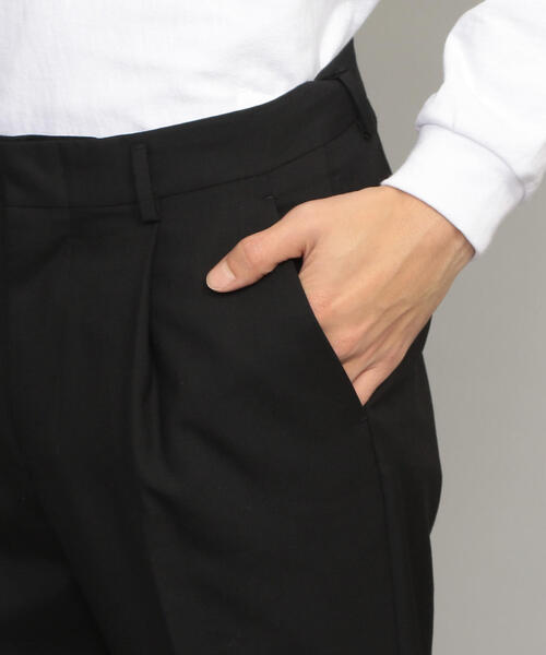 BEAUTY&YOUTH UNITED ARROWS（ビューティーアンドユースユナイテッドアローズ）の「BY トロピカル 1P ワイド テーパード アンクルパンツ（スラックス・メンズ・ブラック/ベージュ/ネイビー・LARGE/MEDIUM/X-LARGE/SMALL）」の10枚目の写真