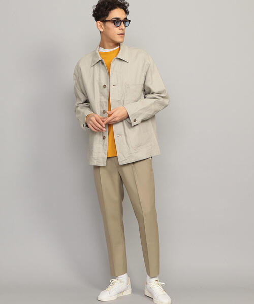 BEAUTY&YOUTH UNITED ARROWS（ビューティーアンドユースユナイテッドアローズ）の「BY トロピカル 1P ワイド テーパード アンクルパンツ（スラックス・メンズ・ブラック/ベージュ/ネイビー・LARGE/MEDIUM/X-LARGE/SMALL）」の16枚目の写真