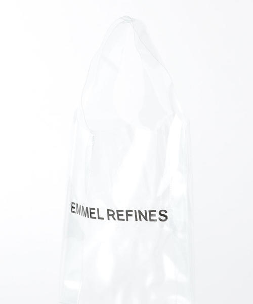 EMMEL REFINES（エメルリファインズ）の「FC ”EMMEL REFINES” LOGO PVC バッグ（トートバッグ・レディース・ブラック/ホワイト・FREE）」の6枚目の写真