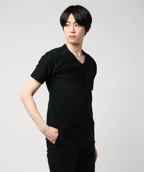 AKM（エイケイエム）の「S/S LEON-T（Tシャツ/カットソー・メンズ・ホワイト/ブラック/ネイビー/トップグレー・MEDIUM/LARGE）」の2枚目の写真