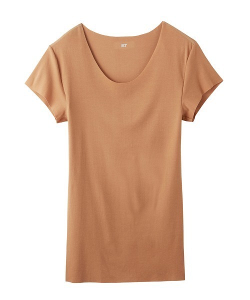 in.T（インティー）の「これ一枚でTシャツスタイルのお悩みを解決！『in.T』クルーネックTシャツ（インナーウェア/肌着・メンズ・ライトベージュ/ブラック/ホワイト/オレンジ/ピンク/オリーブ・LARGE/MEDIUM/X-LARGE/SMALL）」の6枚目の写真