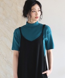 Bou Jeloud | 【WEB限定】プチハイネックベーシック半袖ニットTOPS(ニット/セーター)