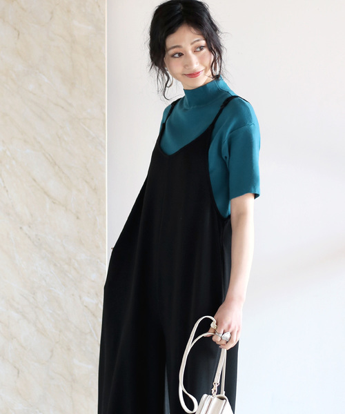 Bou Jeloud（ブージュルード）の「【WEB限定】プチハイネックベーシック半袖ニットTOPS（ニット/セーター・レディース・ブラック/ライトブルー/オフホワイト/イエロー/ベージュ/グレー/サックスブルー/テラコッタ/ラベンダー/ネイビー・FREE）」の22枚目の写真