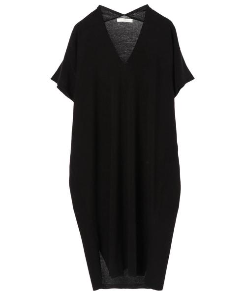 AMERICAN HOLIC（アメリカンホリック）の「バックボリュームワンピース＊（ワンピース・レディース・ブラック/オフホワイト/グリーン/マスタード・FREE）」の5枚目の写真