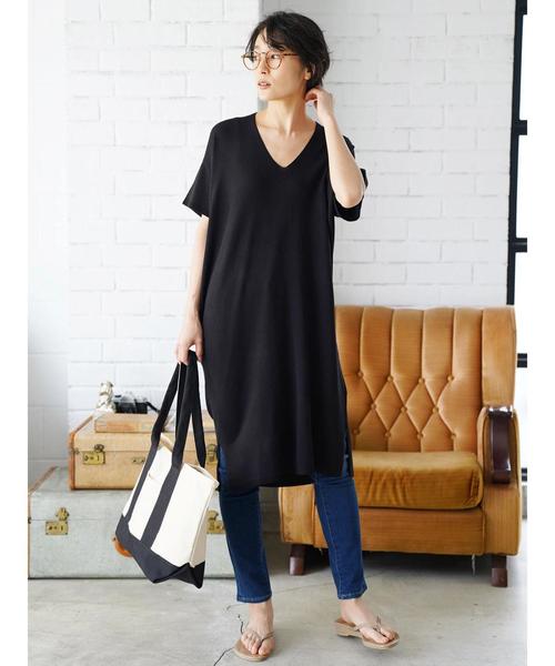 AMERICAN HOLIC（アメリカンホリック）の「バックボリュームワンピース＊（ワンピース・レディース・ブラック/オフホワイト/グリーン/マスタード・FREE）」の10枚目の写真